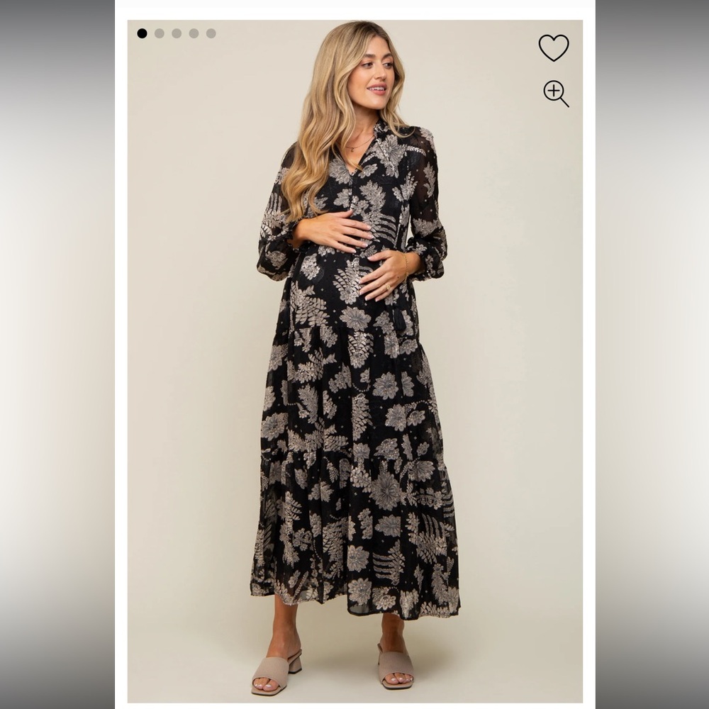 Pink Blush Maternity maxi dress